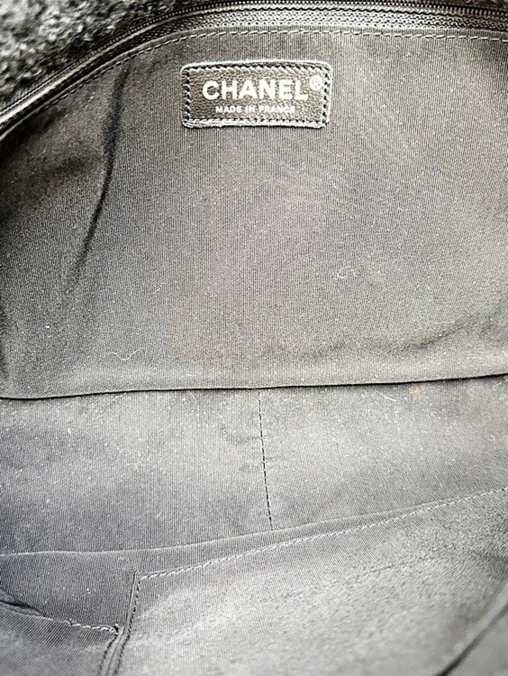 Chanel Black Quilted Tweed Shoulder Bag Jumbo Reissue 2.55 - Picture 2 of 10